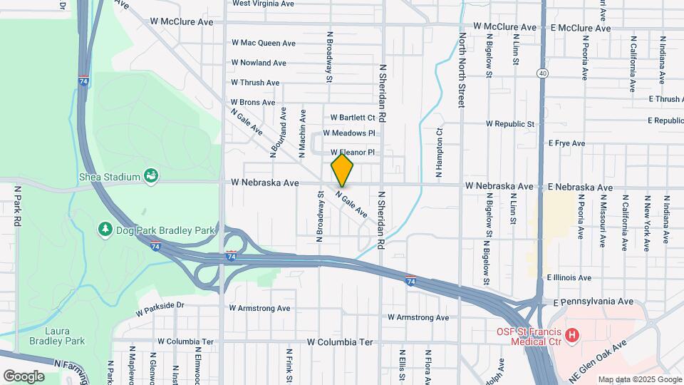 1824 N Gale Ave Map and Location Details