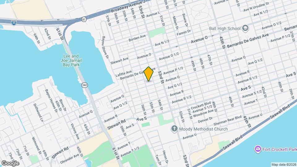 5420 Avenue Q Map and Location Details