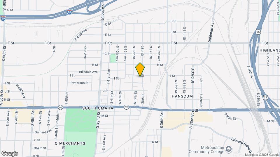 4406 S 38th St Map and Location Details