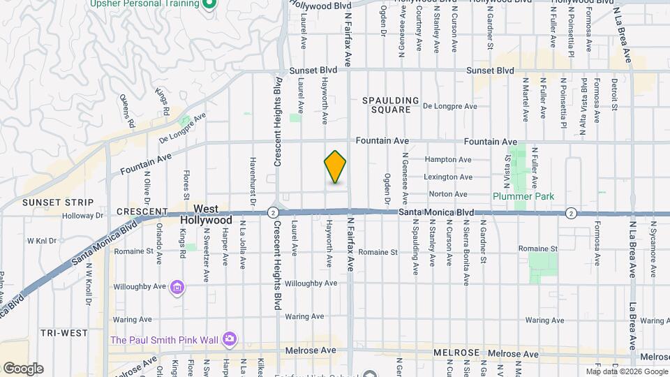 7925 Norton Ave Map and Location Details