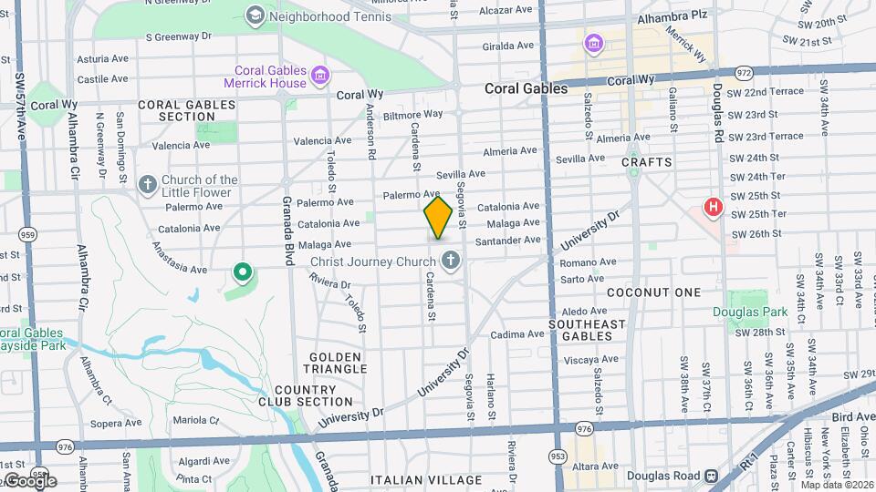 628 Santander Ave Map and Location Details