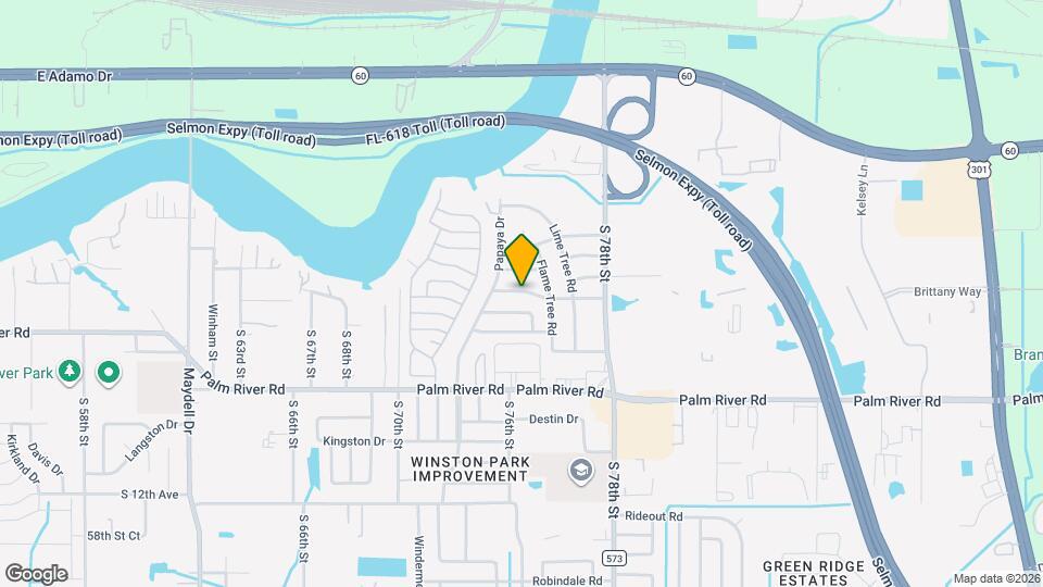 8606 Woodridge Rd Map and Location Details