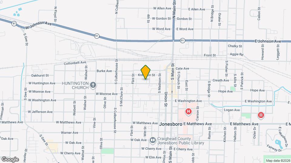 420 W Huntington Ave Mapa y Detalles de la Ubicación