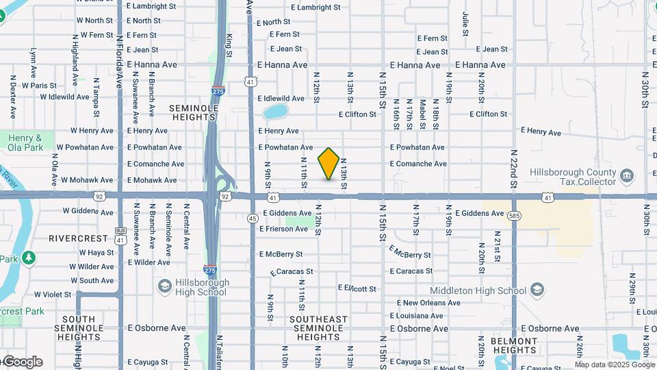 1219 E Mohawk Ave Mapa y Detalles de la Ubicación