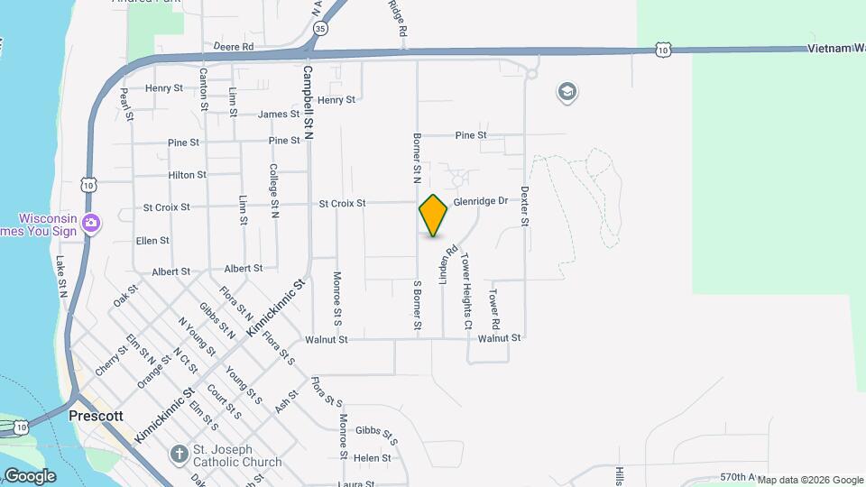 1401 Glenridge Dr Map and Location Details