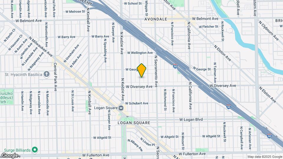 2823 N Albany St Map and Location Details