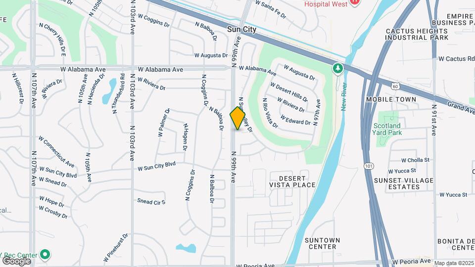 9814 W Azalea Ct Map and Location Details