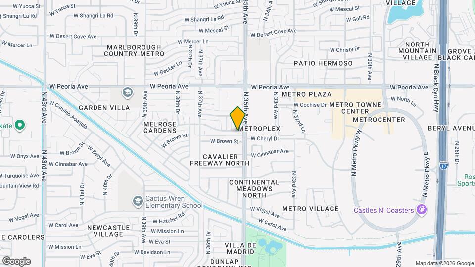 3509 W Cheryl Dr Map and Location Details