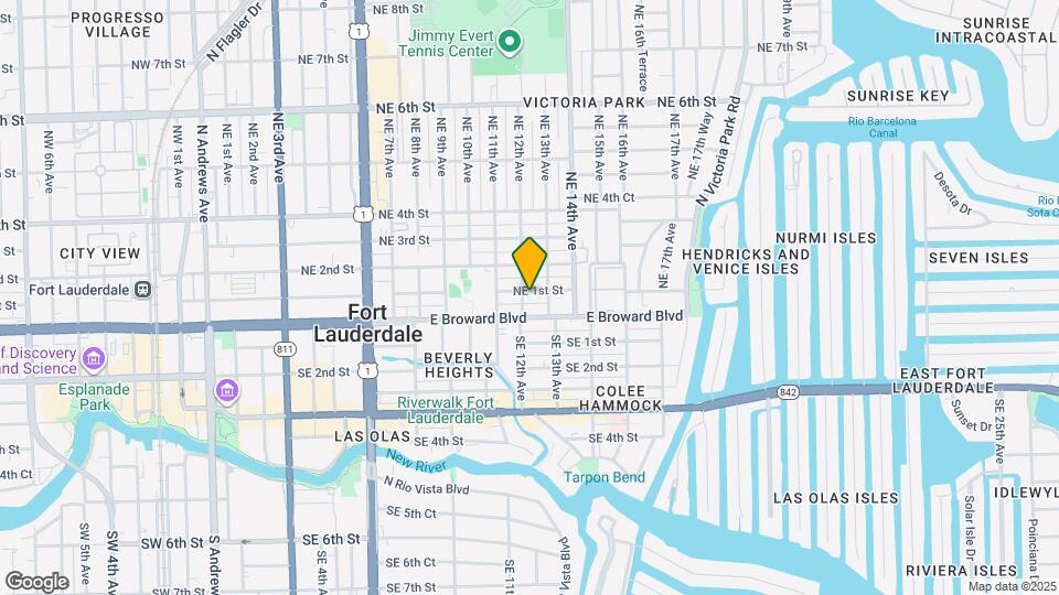 1206 NE 1st St Map and Location Details