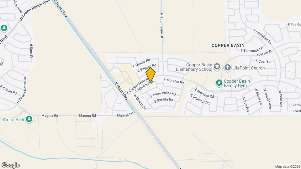 2807 E Morenci Rd Map and Location Details