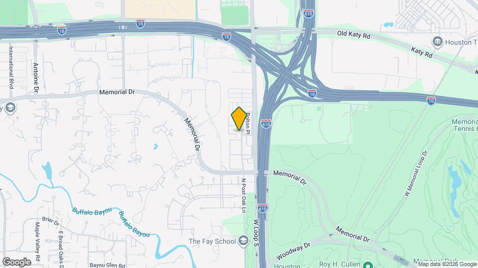 399 N Post Oak Ln Map and Location Details