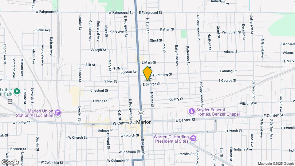 132 E George St Map and Location Details