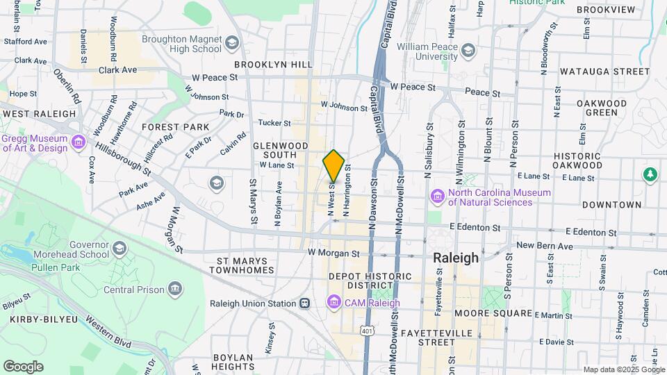 222 N West St, Unit S1 Map and Location Details