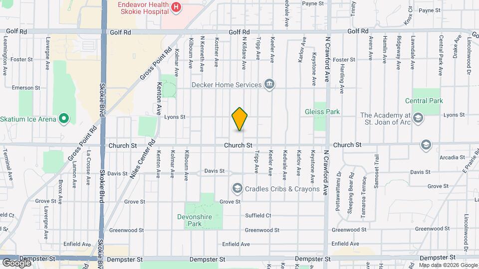 9222 N Kildare Ave Map and Location Details