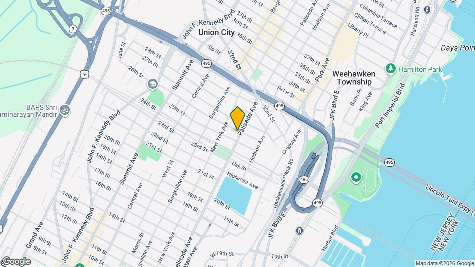 2513 Palisade Ave Map and Location Details