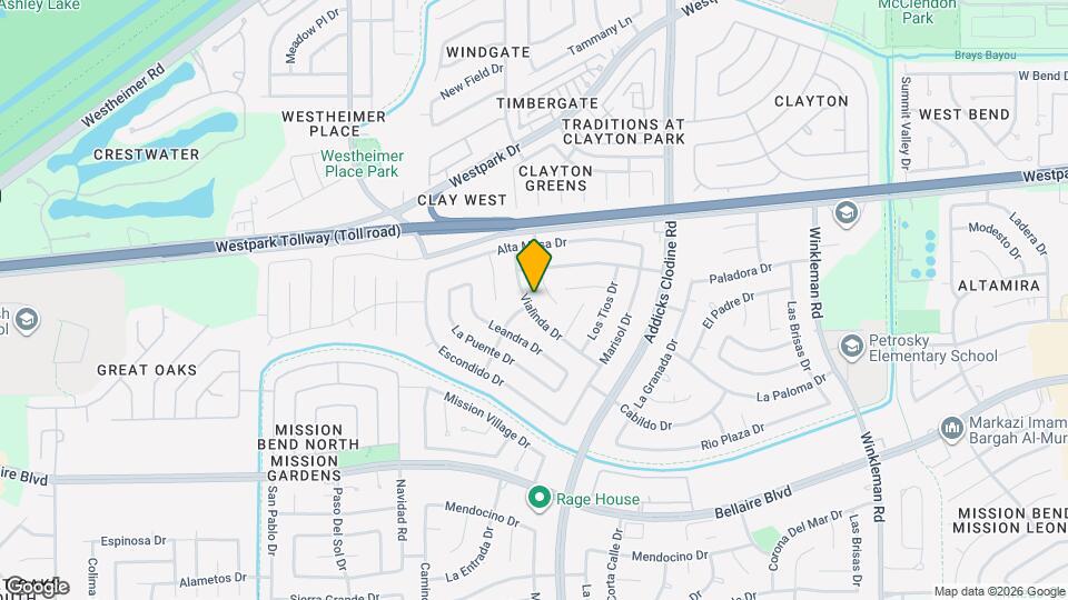 6623 Vialinda Dr Map and Location Details
