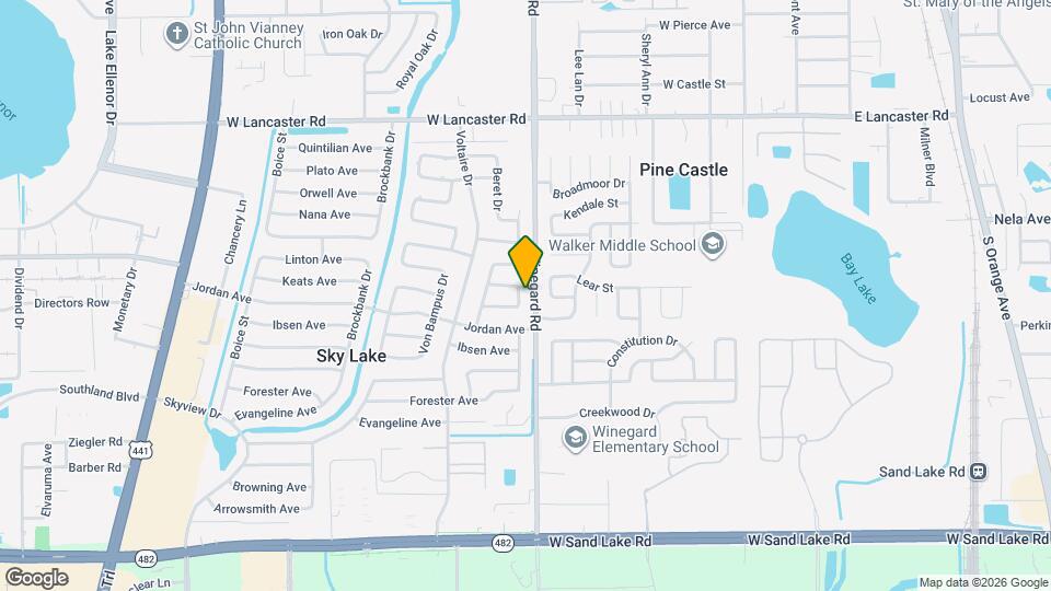 6721 Precourt Dr Map and Location Details