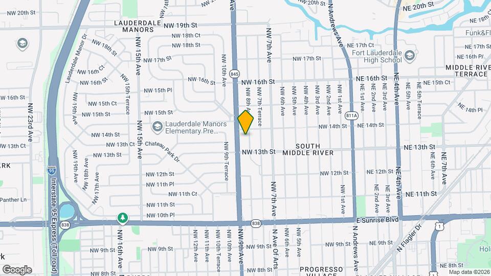 1329 NW 8th Ave Map and Location Details