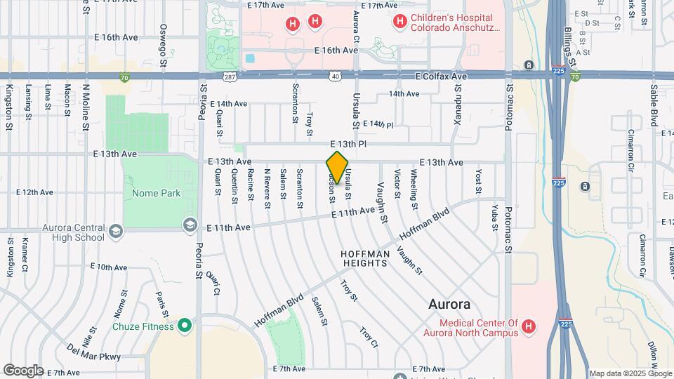 1192 Tucson St Map and Location Details