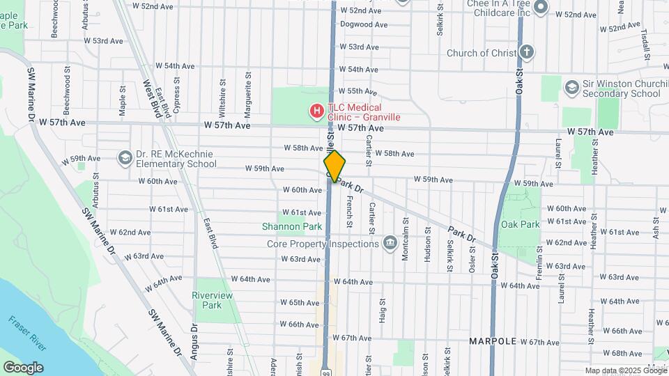 7576 Granville St Map and Location Details