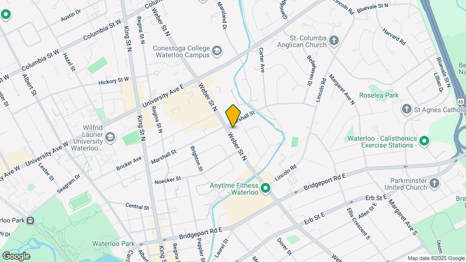 170 Weber St N Map and Location Details