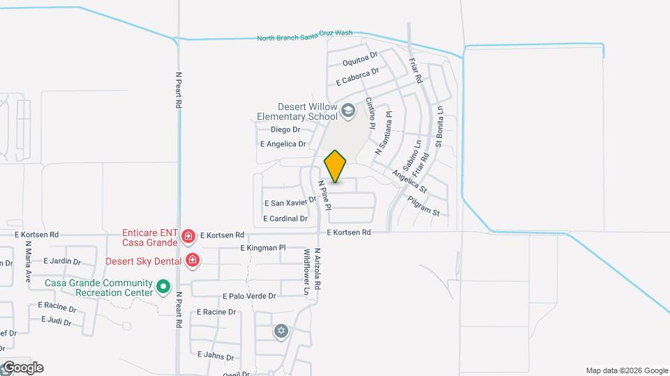 1734 E San Xavier Dr Map and Location Details