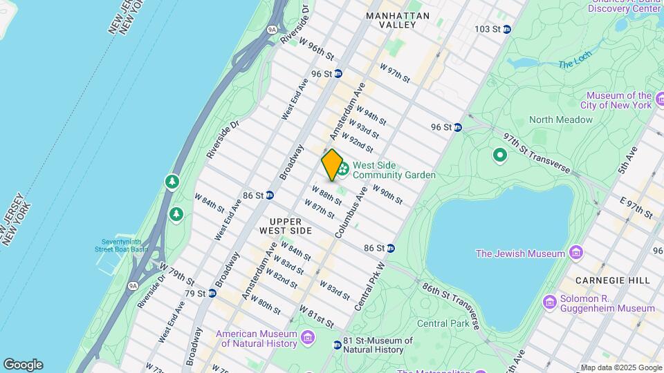 132 W 89th St Map and Location Details