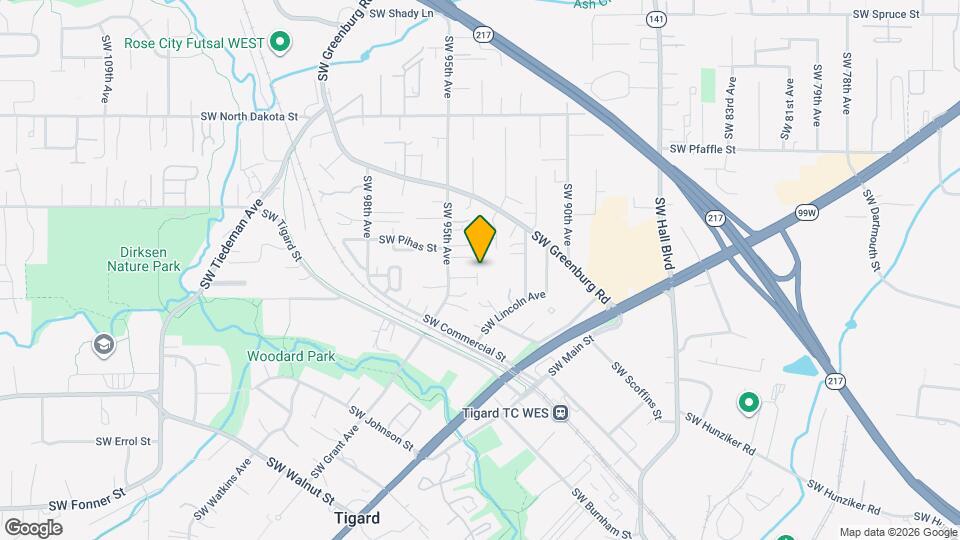 9389 SW Eunice Ln Map and Location Details