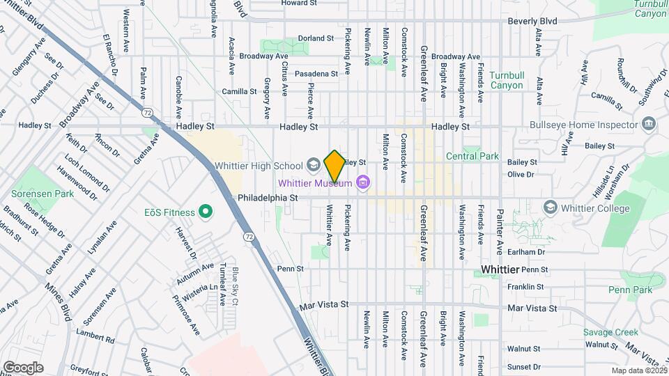 6742 Whittier Ave Map and Location Details