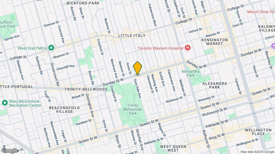 174 Bellwoods Ave Map and Location Details