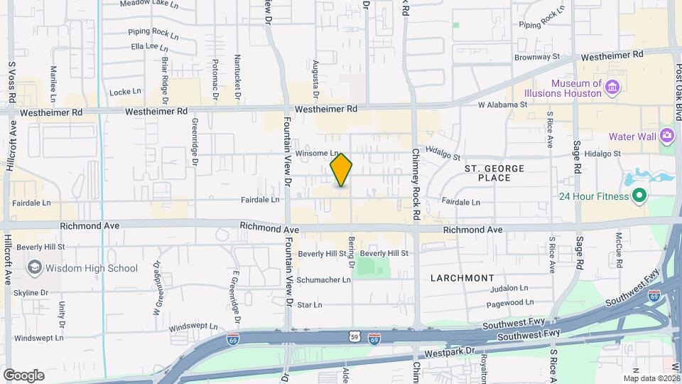 5810 Fairdale Ln Mapa y Detalles de la Ubicación