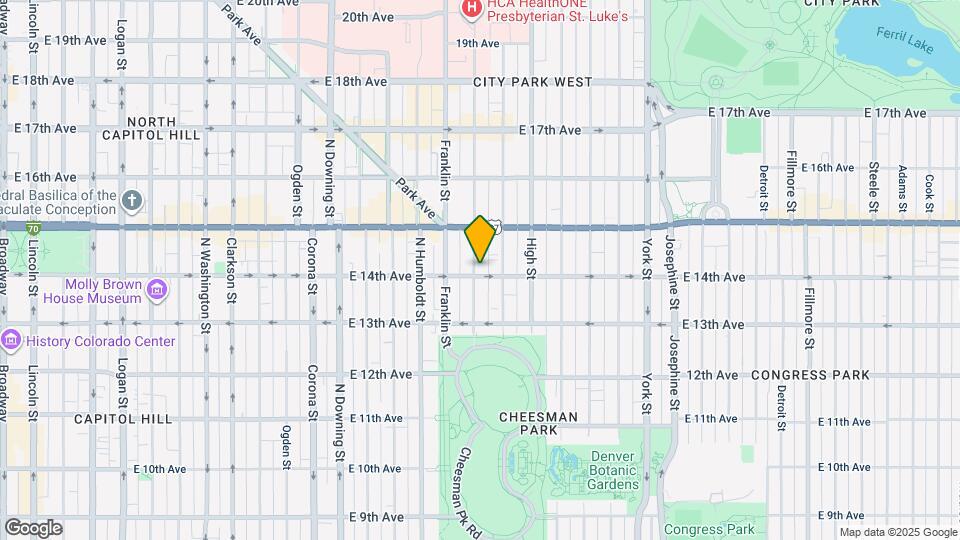 1400 N Gilpin St, Unit 2 Map and Location Details
