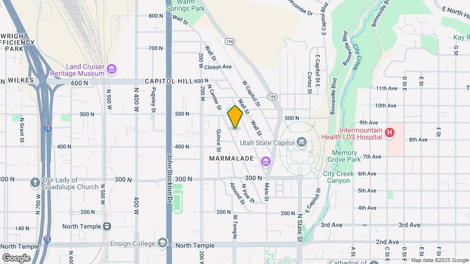 424 N Center St Map and Location Details