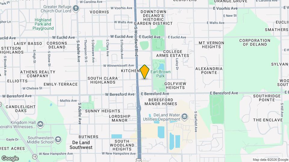 118 E Volusia Ave Map and Location Details