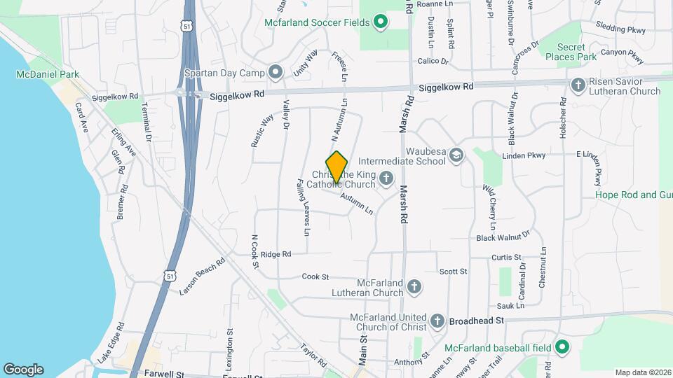 5208 Autumn Ln Map and Location Details