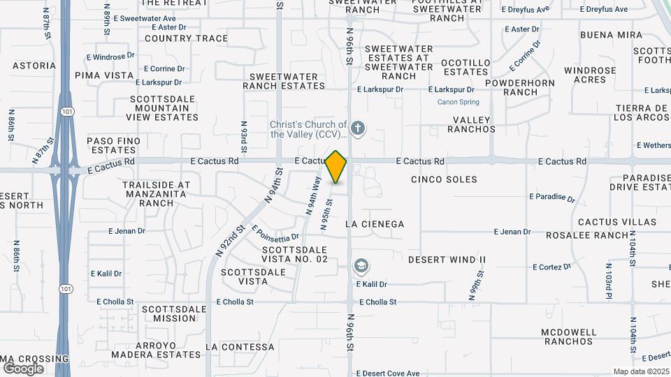 9504 E Sunnyside Dr Map and Location Details