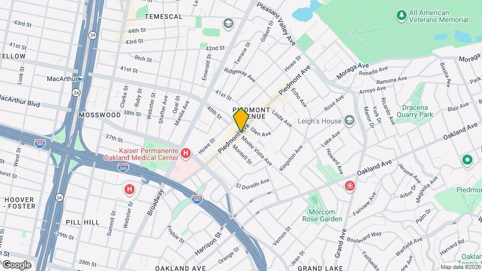 9 Monte Vista Ave Map and Location Details