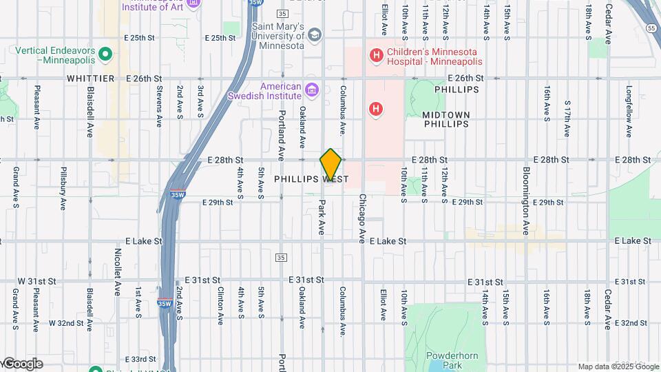 2833 Park Ave Map and Location Details