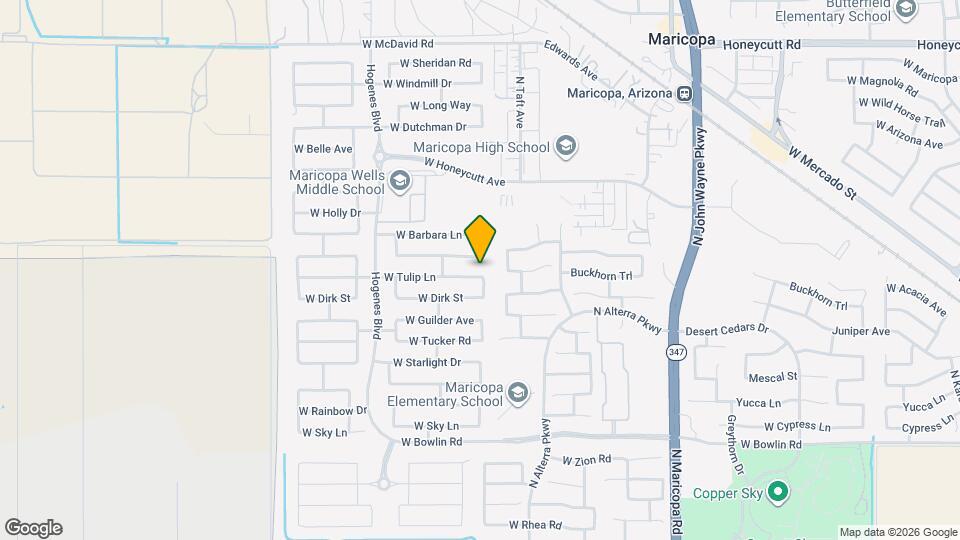 45462 W Tulip Ln Map and Location Details