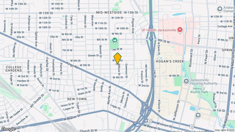 1238 W 5th St Map and Location Details