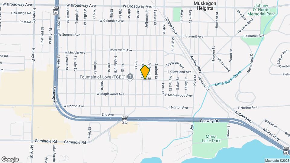 3300 Glendale St Map and Location Details