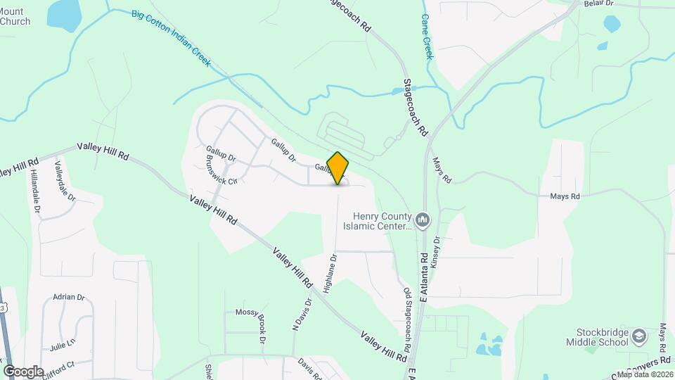 1488 Gallup Dr Map and Location Details