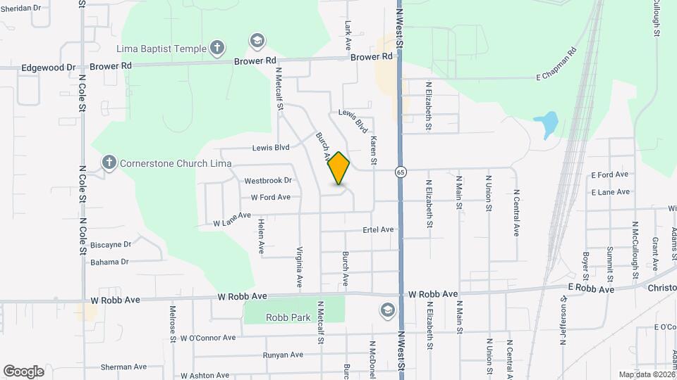 500 W Ford Ave Map and Location Details