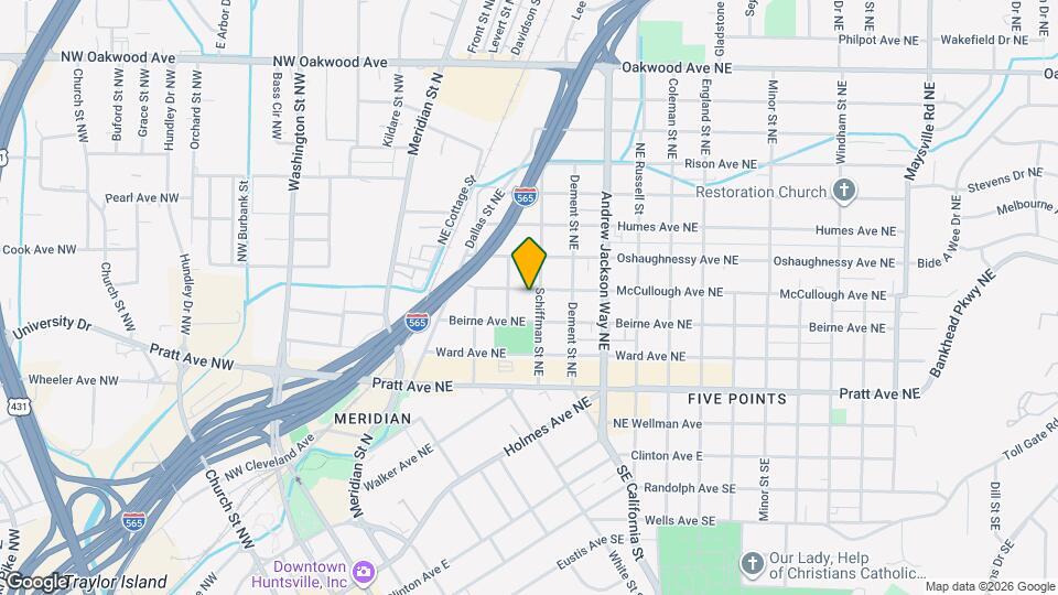 410 McCullough Ave NE Map and Location Details