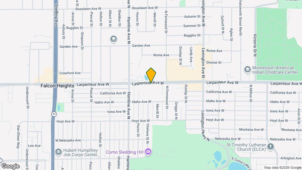 1270 Larpenteur Ave W Mapa y Detalles de la Ubicación