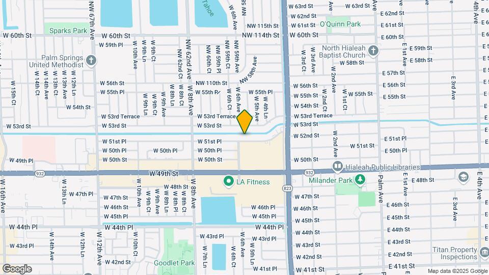 585 W 51st Pl Mapa y Detalles de la Ubicación