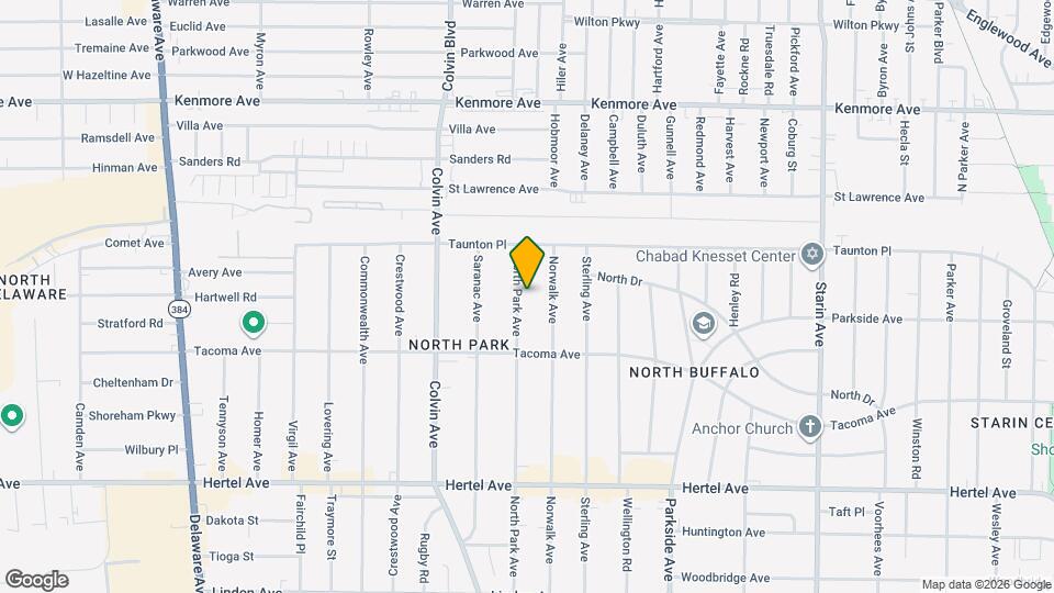 309 North Park Ave Map and Location Details