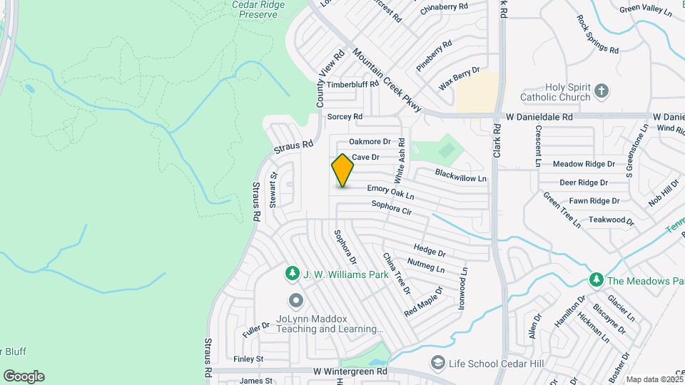 7414 Emory Oak Ln Map and Location Details