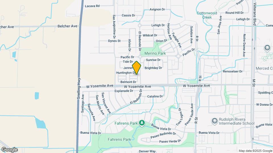 1308 Hermosa Dr Map and Location Details