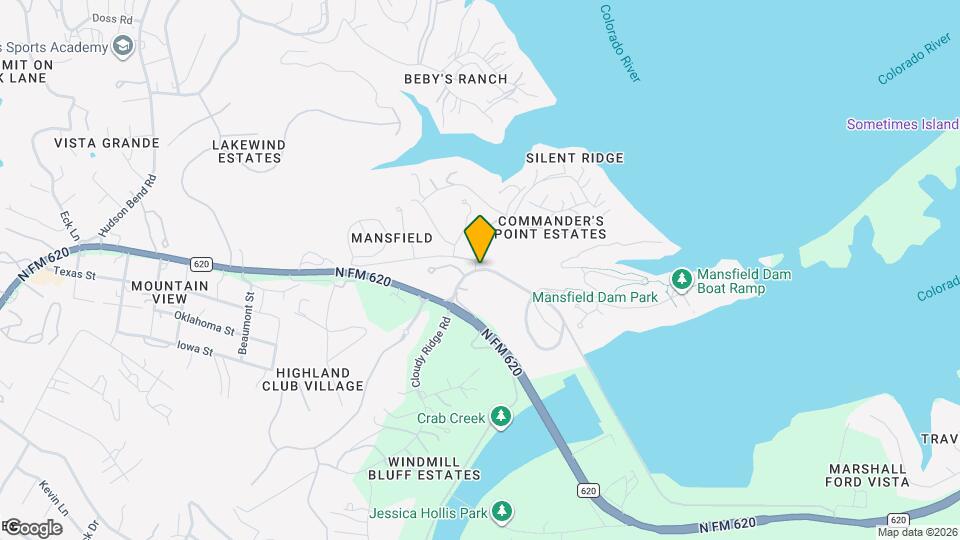 4301 Mansfield Dam Rd, Unit 1102 Mapa y Detalles de la Ubicación